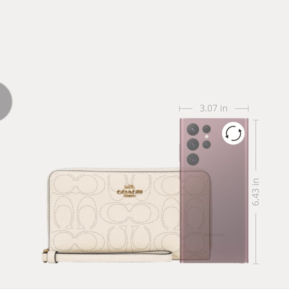 New Coach Large Phone Wallet, Wristlet - Picture 2 of 3